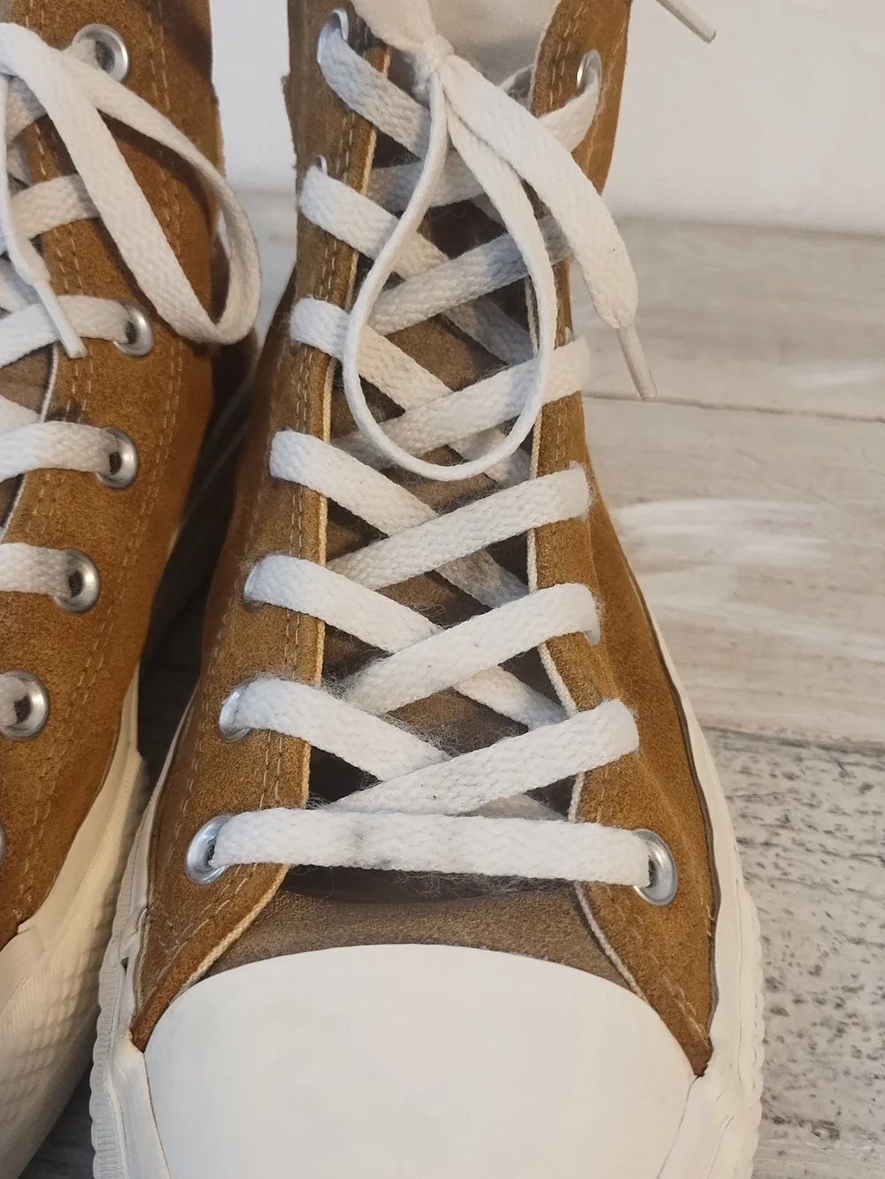 Converse  unisex Chuck Taylor All Star Platform High Top Brown w8.5 usa w leathe